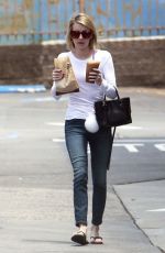 EMMA ROEBRTS Out for Coffee in Los Angeles