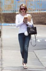 EMMA ROEBRTS Out for Coffee in Los Angeles