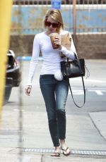 EMMA ROEBRTS Out for Coffee in Los Angeles