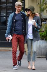 EMMA STONE and Andrew Garfield Out in New York