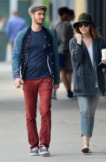 EMMA STONE and Andrew Garfield Out in New York