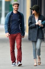 EMMA STONE and Andrew Garfield Out in New York