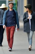 EMMA STONE and Andrew Garfield Out in New York