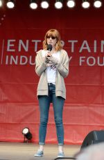 EMMA STONE at 2014 EIF Revlon Run Walk for Women in New York