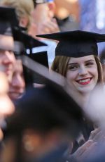 EMMA WATSON Graduates from Brown University in Providence