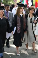 EMMA WATSON Graduates from Brown University in Providence