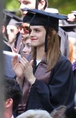 EMMA WATSON Graduates from Brown University in Providence