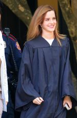 EMMA WATSON Graduates from Brown University in Providence