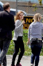 EMMA WATSON on the Set of Regression in Toronto
