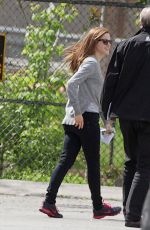 EMMA WATSON on the Set of Regression in Toronto