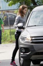 EMMA WATSON on the Set of Regression in Toronto