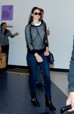 EMMY ROSSUM at LAX Airport in Los Angeles
