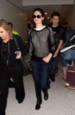 EMMY ROSSUM at LAX Airport in Los Angeles