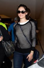 EMMY ROSSUM at LAX Airport in Los Angeles