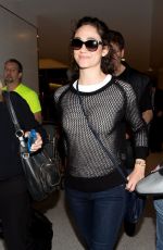 EMMY ROSSUM at LAX Airport in Los Angeles