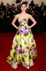 EMMY ROSSUM at MET Gala 2014 in Ney York
