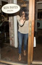 EVA LONGORIA leaves Ken Paves Salon in West Hollywood 