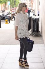 FEARNE COTTON Arrives at BBC Radio 1 Studios in London