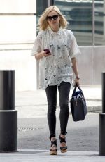 FEARNE COTTON Arrives at BBC Radio 1 Studios in London