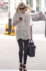 FEARNE COTTON Arrives at BBC Radio 1 Studios in London