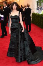 FELICITY JONES at MET Gala 2014 in New York