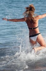 FERNE MCCANN in Bikini ata a Beach in Tenerife