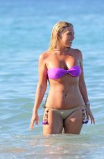 FRANKIE ESSEX in Bikini at a Beach in Greece