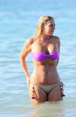 FRANKIE ESSEX in Bikini at a Beach in Greece