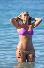 FRANKIE ESSEX in Bikini at a Beach in Greece