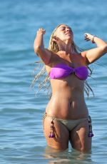 FRANKIE ESSEX in Bikini at a Beach in Greece