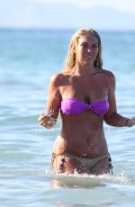 FRANKIE ESSEX in Bikini at a Beach in Greece