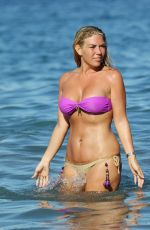 FRANKIE ESSEX in Bikini at a Beach in Greece