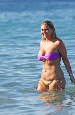 FRANKIE ESSEX in Bikini at a Beach in Greece
