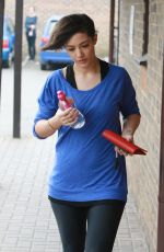 FRANKIE SANDFORD in Tight Leggings Leaves a Gym