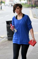 FRANKIE SANDFORD in Tight Leggings Leaves a Gym