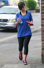 FRANKIE SANDFORD in Tight Leggings Leaves a Gym