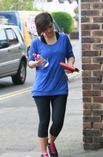 FRANKIE SANDFORD in Tight Leggings Leaves a Gym