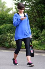 FRANKIE SANDFORD in Tight Leggings Leaves a Gym