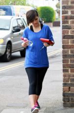 FRANKIE SANDFORD in Tight Leggings Leaves a Gym