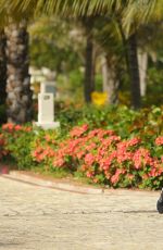 GEMMA ATKINSON in Spandex Out Jogging in Punta Cana
