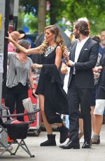 GISELE BUNDCHEN on the Set of Chanel Commercial in New York