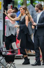 GISELE BUNDCHEN on the Set of Chanel Commercial in New York