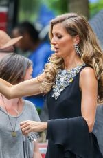 GISELE BUNDCHEN on the Set of Chanel Commercial in New York