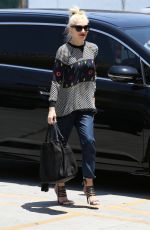 GWEN STEFANI Arrives at Acupuncture Studio in Los Angeles