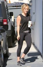 HILARY DUFF Arrives at a a Gym in Los Angeles 0205