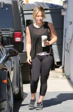 HILARY DUFF Arrives at a a Gym in Los Angeles 0205