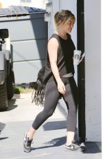 HILARY DUFF Arrives at a a Gym in Los Angeles 0205
