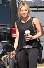 HILARY DUFF Arrives at a a Gym in Los Angeles 0205
