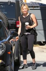 HILARY DUFF Arrives at a a Gym in Los Angeles 0205