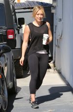 HILARY DUFF Arrives at a a Gym in Los Angeles 0205